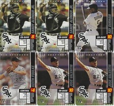 MLB SHOWDOWN 2002 CHICAGO WHITE SOX U PICK CARD MENU $1.50 EACH S/H $1 TOTAL
