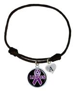 Lupus Leather Awareness Bracelet with Stainless Steel Clasp /& Plaque Unisex Mens