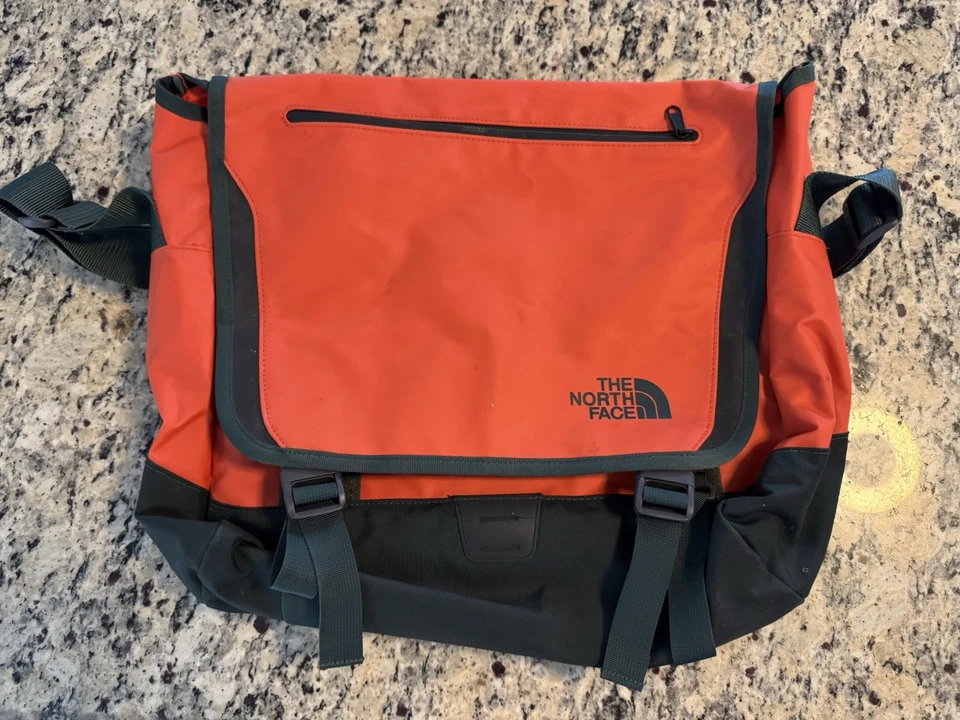North Face оранжевый темно-зеленый Messenger наплечная сумка через плечо унисекс - Изображение 1 из 4
