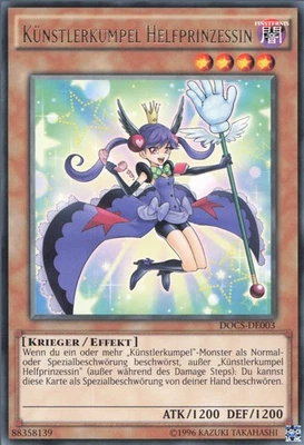 YuGiOh Künstlerkumpel Helfprinzessin DOCS-DE003 Rare NM 1st - Bild 1 von 2