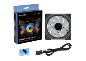 LIAN LI UNI FAN SL INFINITY 120 RGB BLACK REVERSE BLADE VERSION - Afbeelding 1 van 3