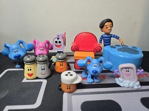 11 Blue's Clues 2019 Viacom Just Play Figures Cake Toppers Set Josh Blue Magenta - Picture 1 of 2