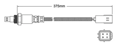 Pre-Cat oxygen sensor for Nissan Maxima J32 VQ35DE 6-Cyl 3.5 2008 on - image 1 of 2