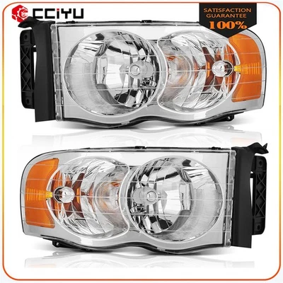 Par de faros para Dodge Ram 1500/2003-2005 Dodge Ram 2500 3500 2002-2005 Foto 1 de 4