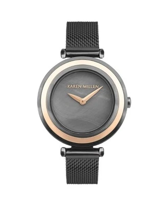 KAREN MILLEN Women Analog Quartz Casual Watch Classic Dress Mother of Pearl Dial - Imagem 1 de 2