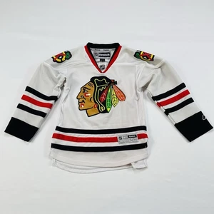 Reebok Chicago Blackhawks Jersey Youth S/M White NHL - Picture 1 of 20