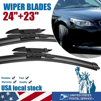 2 piezas limpiaparabrisas delantero 24" y 23" para BMW 528i 528xi 530i 2008-2010 Foto 1 de 4