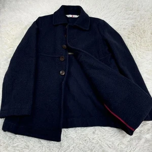 45rpm 45r Half Coat, 100% Wool, Navy Blue, Size 3, Men's - Picture 1 of 10