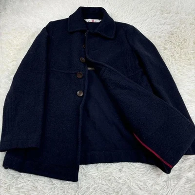 45rpm 45r Half Coat, 100% Wool, Navy Blue, Size 3, Men's - Image 1 of 4