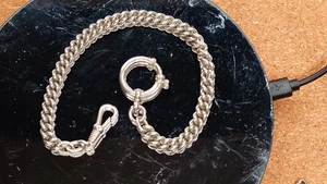 Uhrenkette für Taschenuhren,25cm Lang ,Nickel - Bild 1 von 5