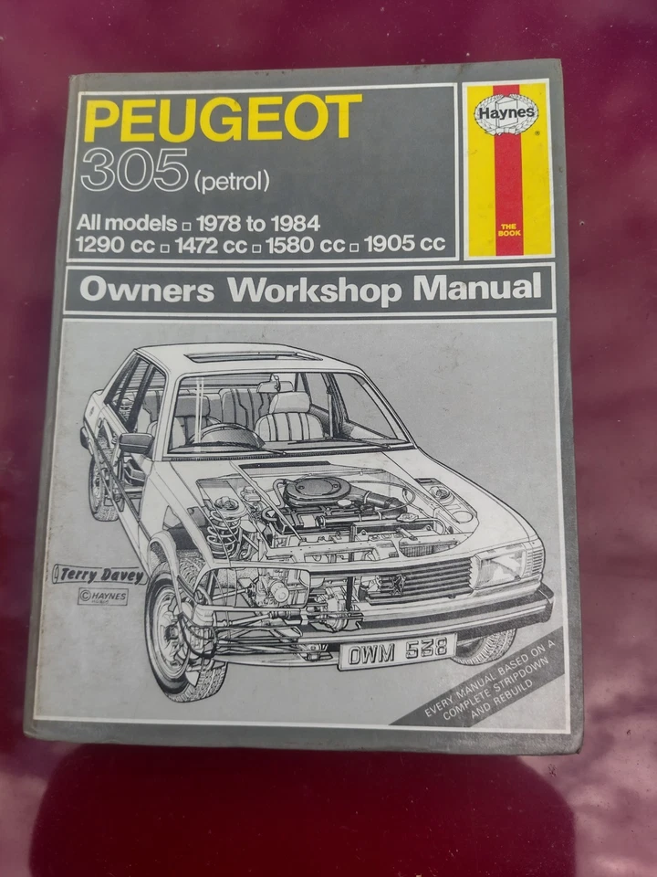 Peugeot 305 (Petrol)  All Models 1978 to 1984 Haynes Manual - Image 1 of 4