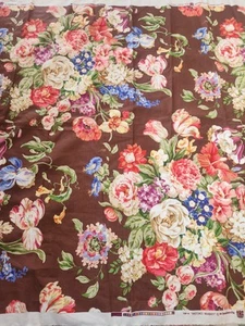 Brunschwig & Fils HASTINGS BOUQUET Royal Botanic Gardens Kew Vintage 56" x 56" - Picture 1 of 13