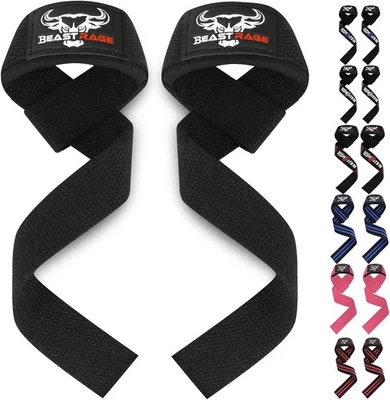 Weight Lifting Straps Wrist Support for Gym Deadlift Powerlifting Workout Men Wo - Image 1 of 3