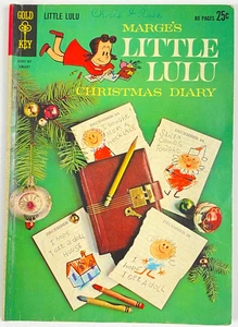 Little Lulu #166 (1963) Christmas Diary — Marge’s, Gold Key Comics Silver Age - Picture 1 of 8