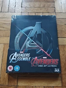 Avengers Assemble & Age of Ultron Double Feat. 3D Steelbook Blu-Ray NEU NEW OVP - Bild 1 von 6