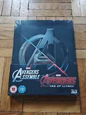 Avengers Assemble & Age of Ultron Double Feat. 3D Steelbook Blu-Ray  NEU NEW OVP - Bild 1 von 4