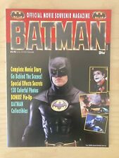 Vintage Topps 1989 BATMAN Official Movie Souvenir Magazine Keaton VF+/NM
