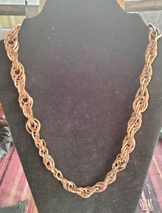 VINTAGE 'GOLD' ( as in colour) LINK NECKLACE/CHAIN. MID 20thC - Picture 1 of 5