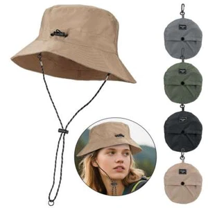 Men Women Wide Brim Sun Hat UV Protection Bucket Cap For Hiking Camping Fishing - Picture 1 of 14