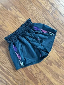 Free People Movement Friday Night Lights Embroidered Shorts Women’s Sz XS - Picture 1 of 8