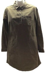 Women's Small Toad & Co NWT Honey Brown Cord Long Sleeve Shirtdress $110 MSRP - Picture 1 of 12