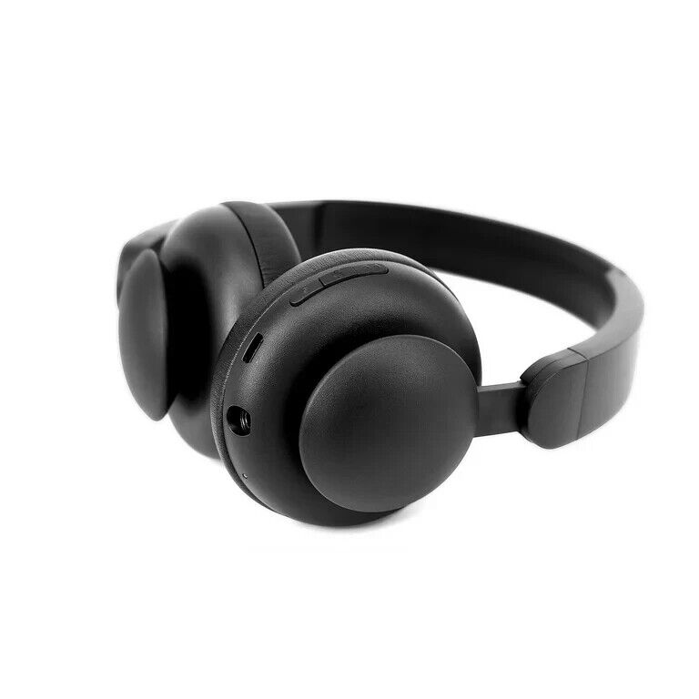 Onn Bluetooth Wireless On-Ear Headphones with Wired Ability, Black