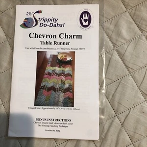 Strippity Do-Dahs! Table Runner Pattern #8092 ~Also Bonus Quilt Pattern Included - Picture 1 of 2