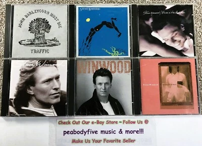 Лот из 6 КОМПАКТ-ДИСКОВ STEVE WINWOOD / TRAFFIC - Die, Arc, Life Chronicles, Roll, Heart † - Изображение 1 из 2