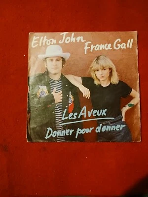 45 tours elton john et france gall les aveux 11635 - Photo 1/2