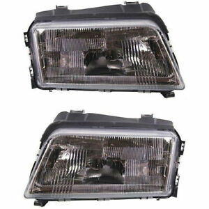 New Set of 2 LH & RH Side Halogen Headlamp Assembly Fits Audi A4 S6 A4 Quattro