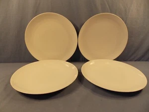 Crate & Barrel "All White" 4 Dinner Plates 11" - Picture 1 of 4