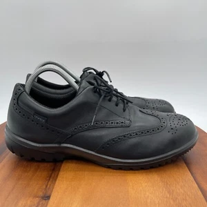 Uvex Shoes Mens 11 EUR 44 Black Brogue Office Safety Steel Toe Cap Wingtip - Picture 1 of 11