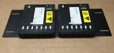 PAIR OF IBM 09N9668 37L6864 09N9671 RACK 7-PORT PDU EACH API0PD01 No cables - Image 1 of 4