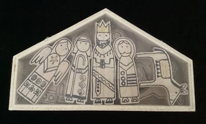 Modern 11 piece Wooden Nativity New in Package - Picture 1 of 5