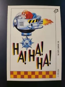 1993 Topps Sonic the Hedgehog Tails Robotnik Sega Genesis STICKER Card #27 - Picture 1 of 2