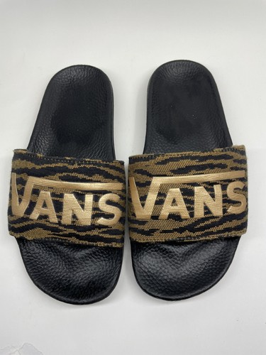 Sandali casual da donna Vans Slide On intrecciati neri tigre taglia 6