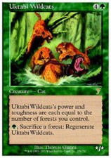 1x Uktabi Wildcats MTG 7th Edition NM Magic Regular