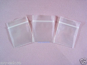 2500 dicke wiederverschließbare durchsichtige Poly-Aufbewahrungsbeutel mit Reißverschluss 4 Mil_1" x 1,2"_25 x 30 mm - Bild 1 von 12