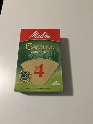 Filtro Café Bambú Marrón Nº4 80PC Por Melitta Foto 1 de 4