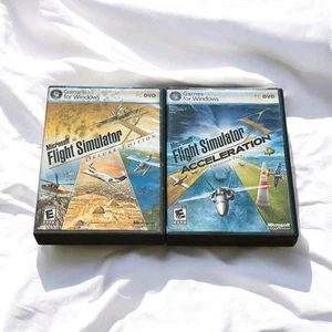 Set 2 Microsoft Flight Simulator X Deluxe Edition Acceleration Expansion Windows - Picture 1 of 19