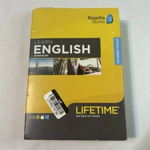 Rosetta Stone Lifetime English - NEW but disstressed- Sealed - Picture 1 of 8