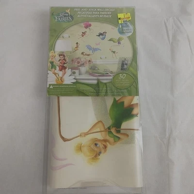 Nuevas calcomanías de pared pelar y pegar hadas de Disney - 30 autoadhesivas, reutilizables Foto 1 de 4