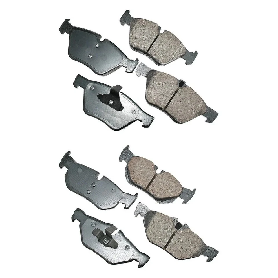 For BMW 128i 08-13 EURO Ultra-Premium Ceramic Front & Rear Disc Brake Pad Set Foto 1 de 1