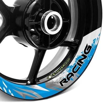 Pegatinas llantas interiores 17 pulgadas S02W Aqua para Honda CB500F 19-23 22 21 20 Foto 1 de 4