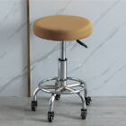 Bar Seat Case Dining Chair Cover Round Solid Color Stool Cover Seat Slipcover