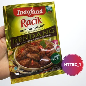 INDOFOOD CARNE DE RES RENDANG en PASTA DE CONDIMENTO RICA DE COCO Y ESPECIAS CANTIDAD X 5 - Imagen 1 de 4