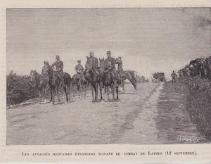 1892 -- FREMDE MILITÄRISCHE ANSCHLÜSSE NACH DEM KAMPF VON LATHUS 3G038 - Bild 1 von 1