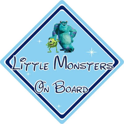 CAR SIGNS DIRECT Kleine Monster an Bord Autoschild - Baby an Bord - Disney Monsters Inc