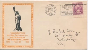 50th Anniversary Dedication of The Statue of Liberty 10/28/1936 Brooklyn NY - Picture 1 of 1