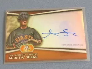 2012 Bowman Platinum #AP-ASU Andrew Susac autographed auto San Francisco Giants - Picture 1 of 2